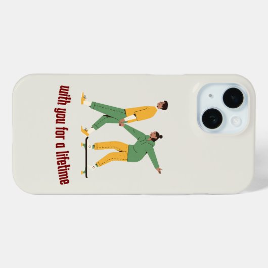 Schattige paar Valentijnsdag Case-Mate iPhone Case (Achterkant (horizontaal))