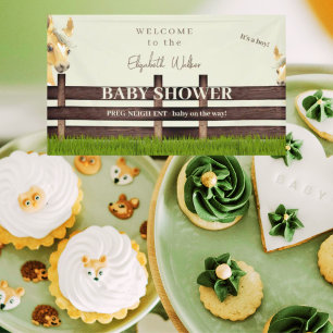 Schattige Paard Baby shower Welkom Spandoek