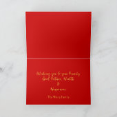 Schattige Paard Chinees Jaar 2026 Zodiac Verjaarda Feestdagen Kaart (Binnen)