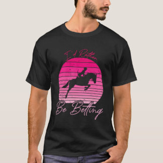 Schattige Paard Derby Race Racing Ontwerp Voor Mei T-shirt
