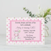 Schattige Paard Eerste Verjaardag Uitnodiging voor (Staand voorkant)