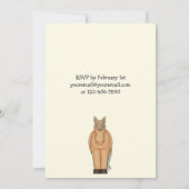 Schattige paard en hart Valentijn verjaardagsuitno Kaart (Achterkant)