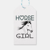 Schattige Paard Meisje Paardensport Paarden Liefde Cadeaulabel (Achterkant)