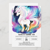 Schattige Paard Wonderland Verjaardag Kaart (Voorkant / Achterkant)