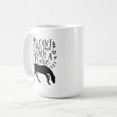 schattige paardenliefhebber koffiemok (Voorkant links)