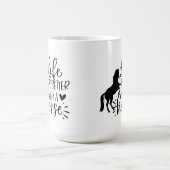 schattige paardenliefhebbers word art Koffie Mok (Center)