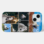 Schattige Paardenpaard Fotocollage Case-Mate iPhone Case (Achterkant (horizontaal))