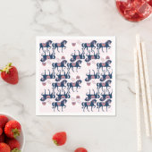 Schattige paardenpapieren servetten (Insitu)