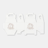 Schattige Paardenras Bruin Wit Western Feestpaard Bedankdoosjes (Uitgevouwen)