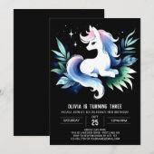 Schattige paardenverjaardag kaart (Voorkant / Achterkant)