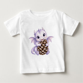 Schattige Paarse Baby Draak met Denneappel Kindere