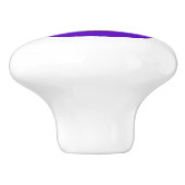 Schattige Paarse Beer Keramische Knop (Zijkant)