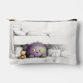 Schattige Paarse bruin groen monster onder bed Etui (Voorkant)