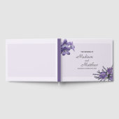 Schattige Paarse Campanula Gastenboek (Volledig)