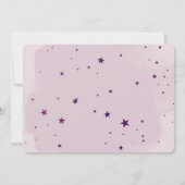 schattige paarse eenhoorn aankondiging (Achterkant)