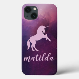 schattige paarse eenhoorn Case-Mate iPhone case