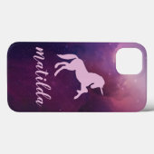 schattige paarse eenhoorn Case-Mate iPhone case (Achterkant (horizontaal))