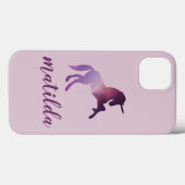schattige paarse eenhoorn Case-Mate iPhone case (Achterkant (horizontaal))