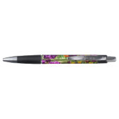 Schattige paarse en gele tulpen   pen (Achterkant)