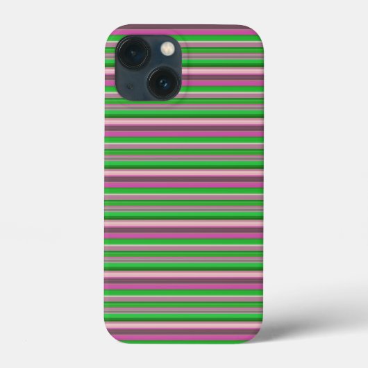 Schattige paarse groene strepen Case-Mate iPhone case (Achterkant)