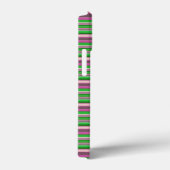 Schattige paarse groene strepen Case-Mate iPhone case (Achterkant / Rechts)