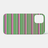 Schattige paarse groene strepen Case-Mate iPhone case (Achterkant (horizontaal))