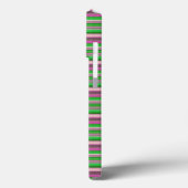 Schattige paarse groene strepen Case-Mate iPhone case (Achterkant / Links)