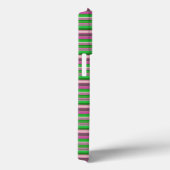 Schattige paarse groene strepen Case-Mate iPhone case (Achterkant / Rechts)