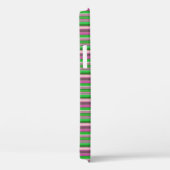 Schattige paarse groene strepen Case-Mate iPhone case (Achterkant / Rechts)