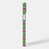 Schattige paarse groene strepen Case-Mate iPhone case (Achterkant / Rechts)