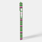 Schattige paarse groene strepen Case-Mate iPhone case (Achterkant / Links)