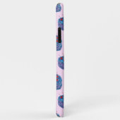 Schattige Paarse hart taart patroon Case-Mate iPhone Case (Achterkant/rechts)