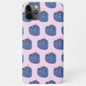 Schattige Paarse hart taart patroon Case-Mate iPhone Case (Achterkant)
