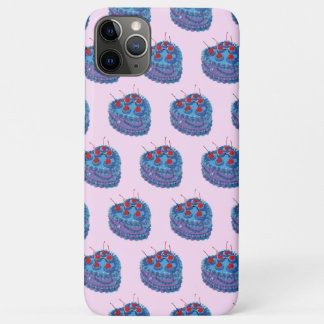 Schattige Paarse hart taart patroon Case-Mate iPhone Case