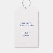 Schattige Paarse Heks Kinderen Halloween Cadeaulabel (Achterkant)