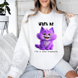 Schattige Paarse Kat | Vertrouw Me, Ik Ben Een Aar Trui