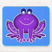 schattige paarse kikker muismat (Voorkant)