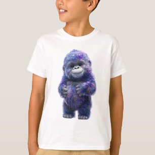 Schattige Paarse Kosmische Gorilla Kinderen T-shirt