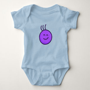 Schattige paarse letter (optimist phrase) romper