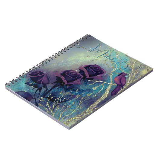 Schattige Paarse Notitieboek (Linkerzijde)