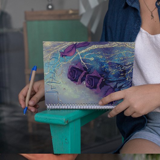 Schattige Paarse Notitieboek