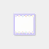 Schattige Paarse Pastelbloemen Post-it® Notes (Voorkant)