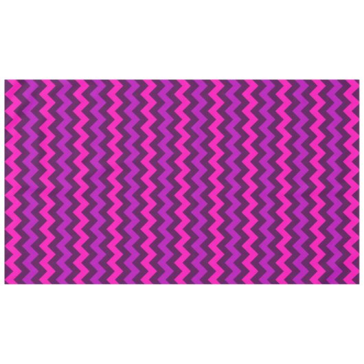 Schattige Paarse roze Chevrons groot tafelkleed (Voorkant (Horizontaal))