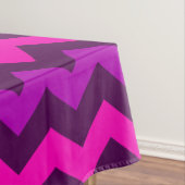 Schattige Paarse roze Chevrons groot tafelkleed (Voorbeeld)