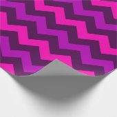 Schattige Paarse roze Chevrons inpakpapier (Hoek)