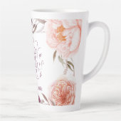 schattige paarse roze elegant latte mok (Rechts)