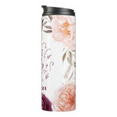 schattige paarse roze elegant thermosbeker (Geroteerd rechts)