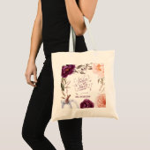 schattige paarse roze elegant tote bag (Voorkant (product))