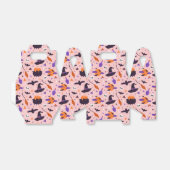 Schattige Paarse & Roze Halloween Patroon Bedankdoosjes (Uitgevouwen)