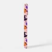 Schattige Paarse & Roze Halloween Patroon iPhone 15 Case (Rechterkant)